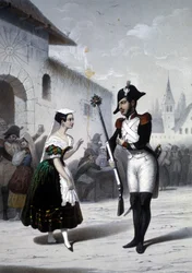 Fanny Persiani and Tamburini in the opera 