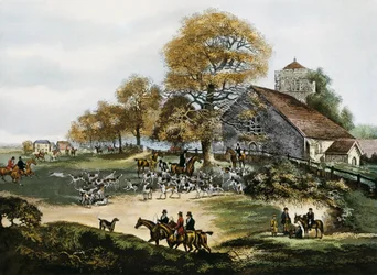 Fox Hunting in Surrey, Great Britain