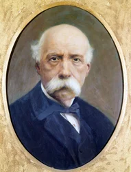 Francesco Crispi, Italian politician. Painting by G. Perez. Museum of the Risorgimento in Rome.