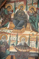 Fresco in the Church of the Koutloumousiou Monastery, Mount Athos, Greece, 2006