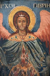 Fresco in the Church of the Koutloumousiou Monastery, Mount Athos, Greece, 2006