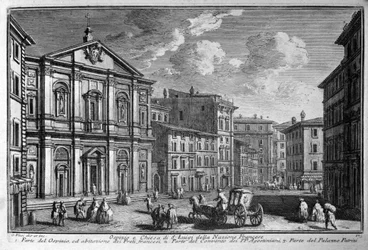 From the Church of St. Louis of the French (Chiesa di San Luigi della nazione francese) in Rome. End of the 18th century.