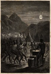 Funerary ceremony among the Lakutas