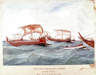 Greek and Etruscan warships