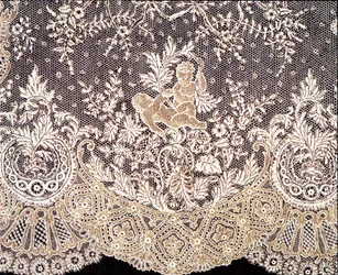 Handkerchief in lace from Brussels
