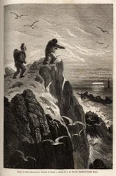 Hans, a hunter who had accompanied Doctors Hayes and Kane on an earlier Arctic expedition, before abandoning them to settle in an Eskimo village, signals Hayes