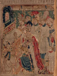 History of Saint Piat and Saint Eleuthère, Scene 10: Saint Eleuthère is sacred as bishop (detail)