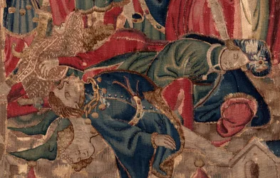 History of Saint Piat and Saint Eleuthère, Scene 14: The Plague is Quashing the City of Tournai (Detail)