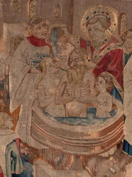 History of Saint Piat and Saint Eleuthère, Scene 6 (Detail) Baptism Scene