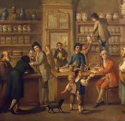 Interior of a pharmacy