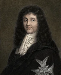 Jean Baptiste Colbert - engraving - 19th century