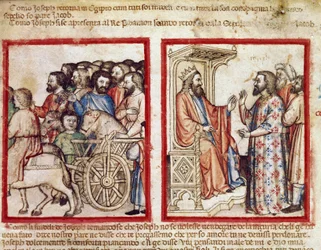 Joseph on the Left to His Father