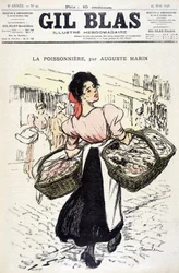 La fishonnière by Auguste Marin. In Gil Blas, on 27/05/1898