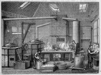 Laboratory for Cooking Canned Food - in 