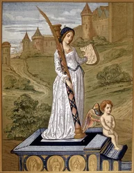 Laure leads love to the temple of chastity (Laura de Noves)