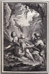 The Scamander River - in “Tales et nouvelles en vers” by Jean La Fontaine. 1762.