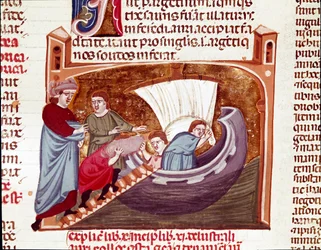 Loading a ship at the time of Emperor Justinian