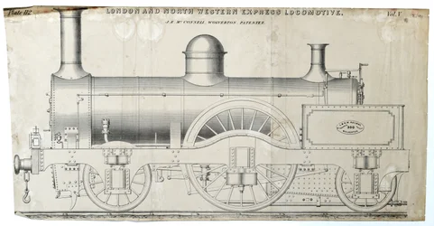 London and North Western Express Locomotive Plate 112