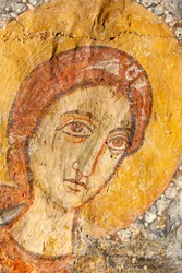 Madonna and Child Between the Archangels (detail of the Virgin Mary)
