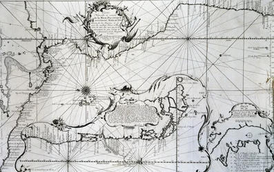 Map of the Pacific Ocean
