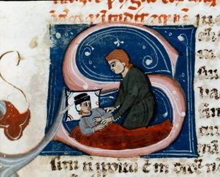 A Sick Person Heals at Home (detail)