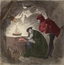 Mephistopheles (Mephisto) a Faust Illustration of 