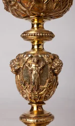 Metalsmithing. Chalice. Gift of Canon A. Le Vaillant de la Bassarderie, Dean of the Cathedral Chapter 1726 to 1758 (Detail)