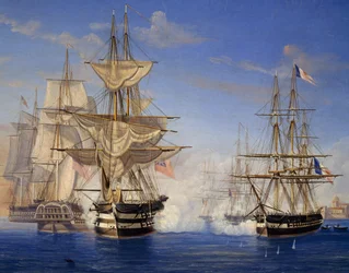 Naval Battle Between French and British