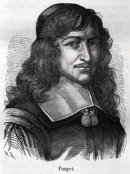 Nicolas Fouquet (1615 - 1680), French statesman. Engraving from 