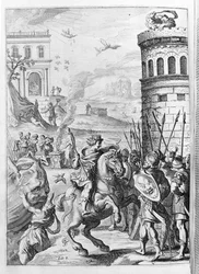 Ovid - illustration for book 15 - (P. Ovidii Nasonis Metamorphose libri XV with notes by Thomas Farnaby (1575-1647))