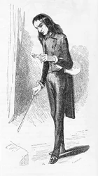Paganini Nicolo (1782 - 1840), engraving, Italian composer and violinist