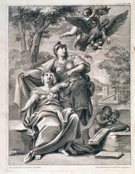 Page of frontispiece of musical score of 