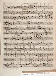 Page of musical score of L