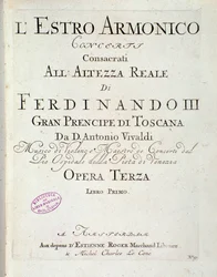 Page of musical score of L