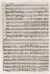 Page of the Score of the Chorus 