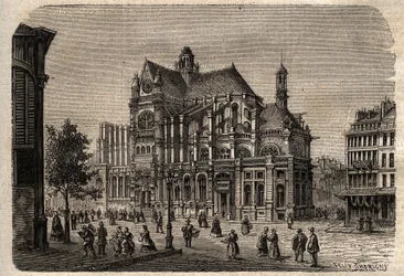 Paris, Ile-de-France, France - Saint-Eustache Church (19th century)