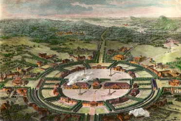 Perspective View of the Royal Salts of Arc and Senans
