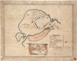 Plan of the Battle of Navarino, 21 October 1827