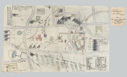 Plan of the entrenchments at Cawnpore, June 1857