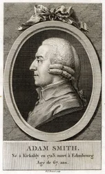 Portrait of Adam Smith (1723 - 1790), Scottish philosopher and economist