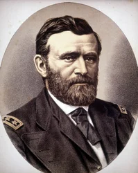 Portrait of American General and statesman Ulysses Simpson Grant (1822 - 1885)