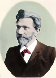Portrait of August Bebel (1840-1913), German politician.