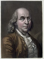 Portrait of Benjamin Franklin, American politician and physicist (1706-1790) - in 
