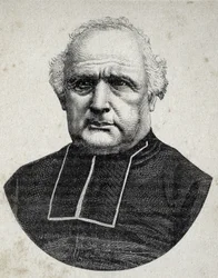 Portrait of Bishop Peyramale, Priest of Lourdes (1811 - 1877) - in Les Contemporains