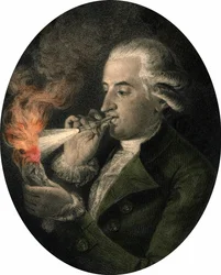 Portrait of Francois Pilatre de Rozier (1756-1785), French chemist and aeronaut.