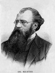 Portrait of German conductor Hans Richter (1843 - 1916).