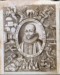 Portrait of Giambattista della Porta on the Frontispiece of 