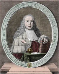 Portrait of Giovanni Battista Morgagni, Italian doctor and anatomist