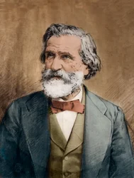 Portrait of the Italian composer Giuseppe Verdi (1813-1901), circa 1887