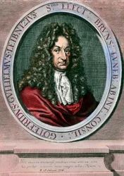 Portrait of Gottfried Wilhelm Leibniz, German philosopher and mathematician